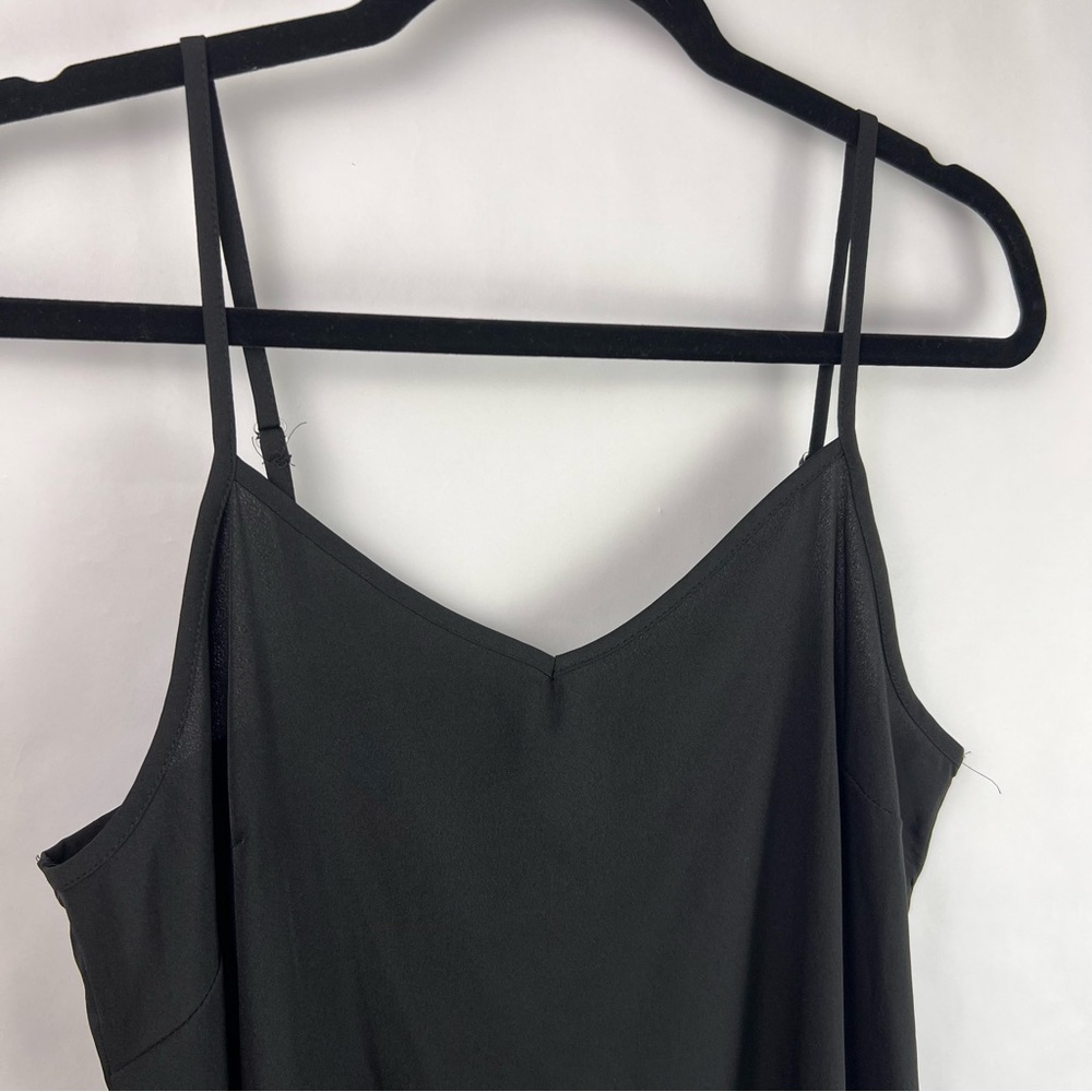 Time and Tru Black Slip Dress, Adjustable Straps, Polyester, Minimalist - Picture 3 of 9
